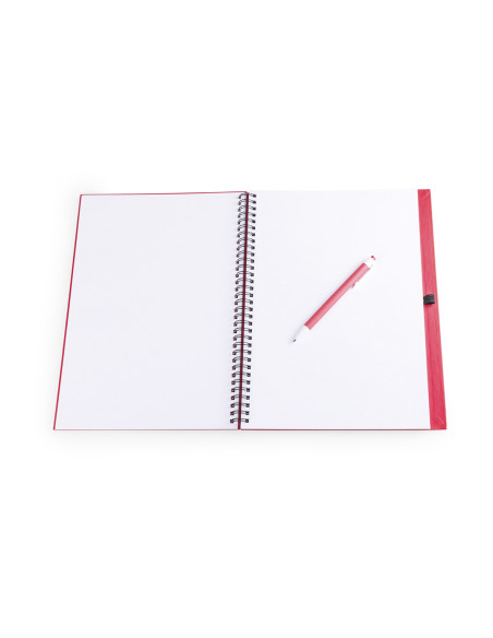 Libreta de Anillas Personalizada, Cartón Reciclado, Bolígrafo a juego