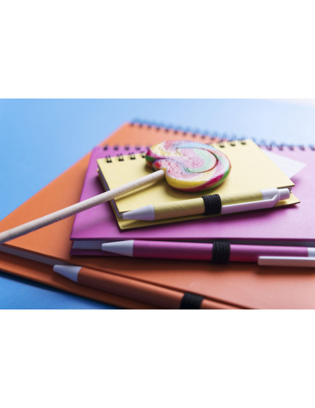 Libreta de Anillas Personalizada, Cartón Reciclado, Bolígrafo a juego