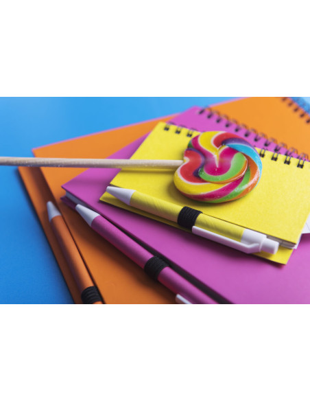 Libreta de Anillas Personalizada, Cartón Reciclado, Bolígrafo a juego