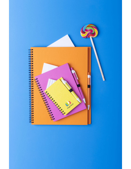 Libreta de Anillas Personalizada, Cartón Reciclado, Bolígrafo a juego